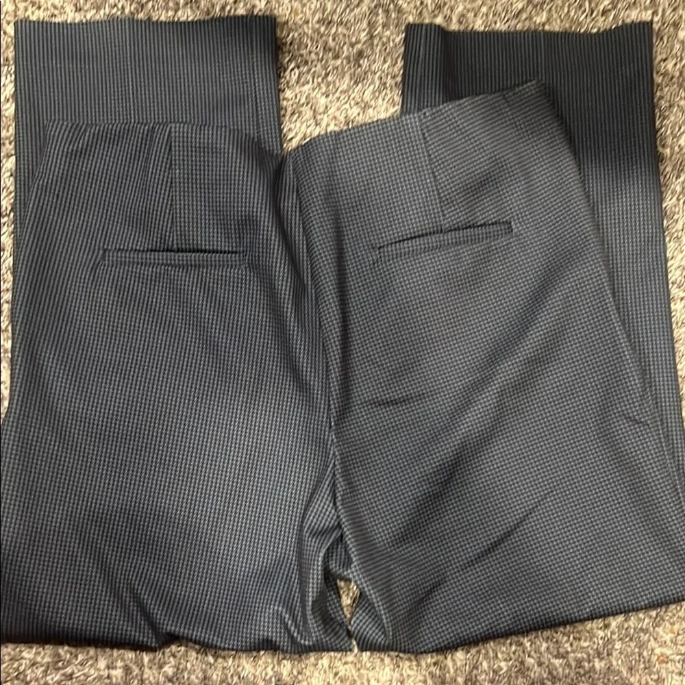 Amanda & Chelsea Blue and Black Houndstooth Pants - Picture 3 of 3